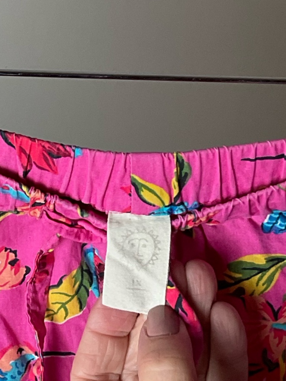 Printfresh Hot Pink Floral Bird Short Pajama Set 1X - Picture 7 of 8